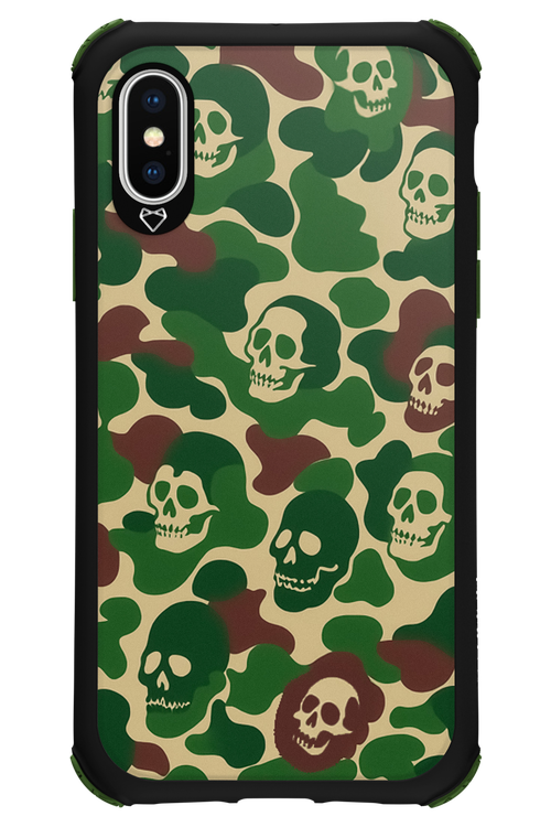 Camo Skull - Apple iPhone X