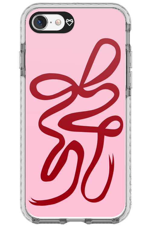 Burgundy Bow - Apple iPhone 8