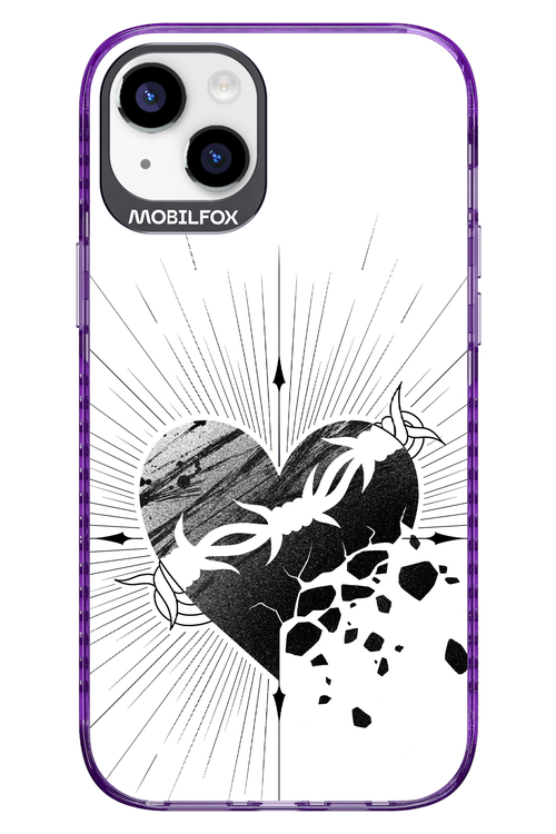 Fekete Szív - Apple iPhone 14 Plus