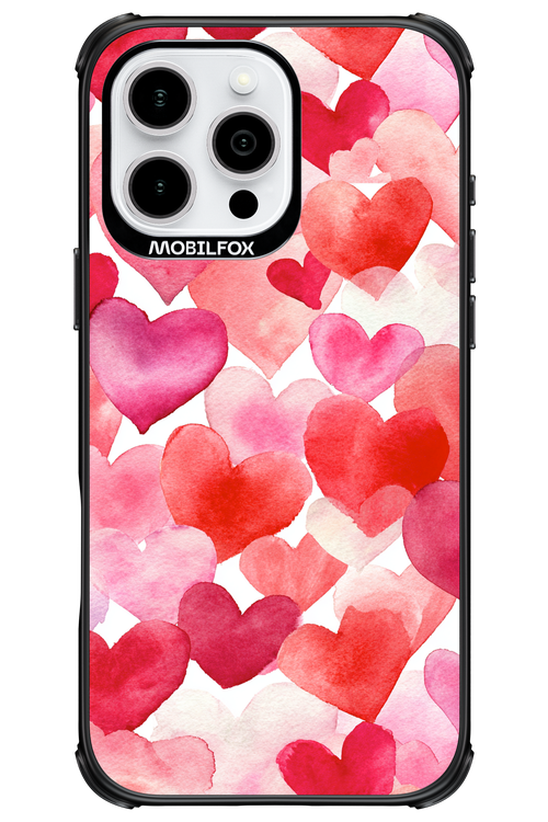 Water Painted Heart - Apple iPhone 16 Pro Max