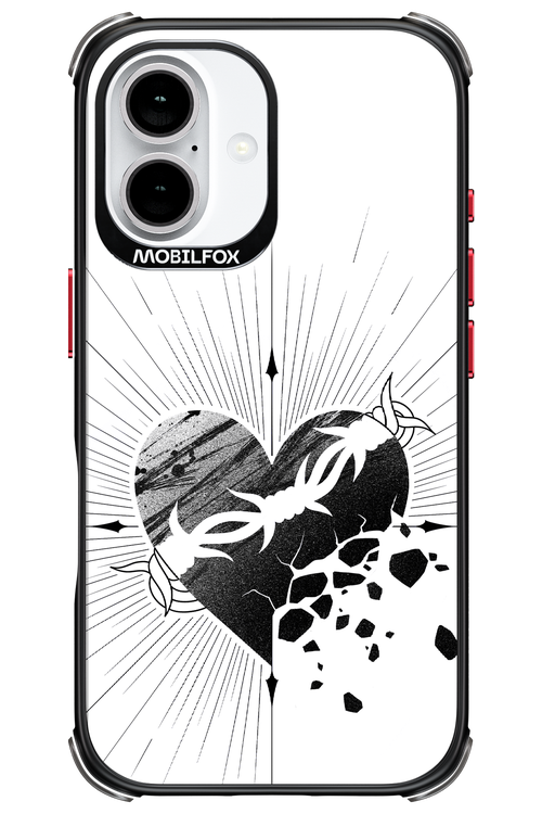 Fekete Szív - Apple iPhone 16
