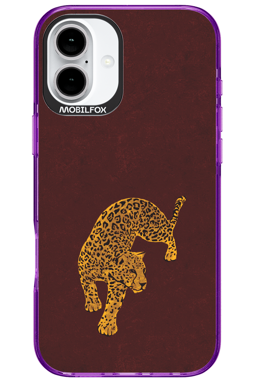 Burgundy Leopard - Apple iPhone 16 Plus