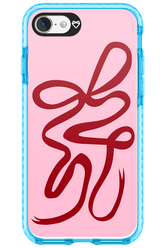 Burgundy Bow - Apple iPhone 8