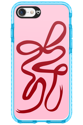 Burgundy Bow - Apple iPhone 8