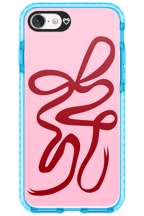 Burgundy Bow - Apple iPhone 8