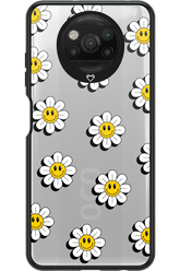 Smiley Flowers Transparent - Xiaomi Poco X3 NFC