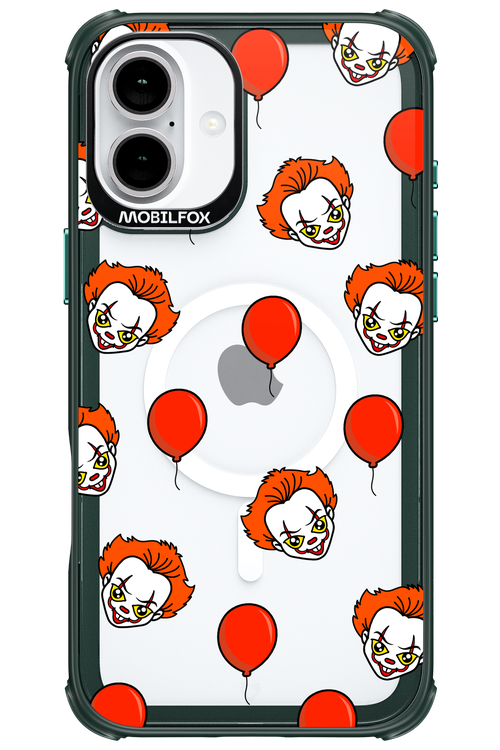 Mystery Clown (Transparent) - Apple iPhone 16 Plus