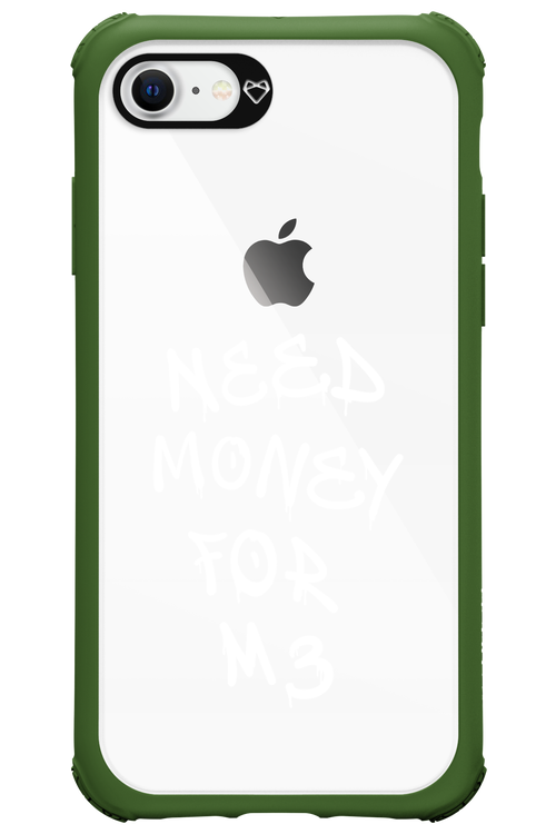 Need M3 Transparent White - Apple iPhone 8