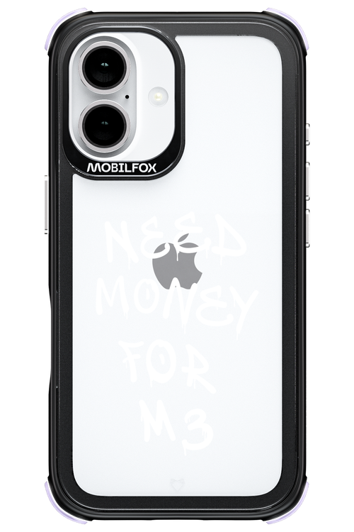 Need M3 Transparent White - Apple iPhone 16