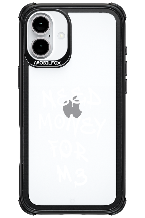 Need M3 Transparent White - Apple iPhone 16 Plus