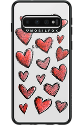 Red Love Transparent 2.0 - Samsung Galaxy S10