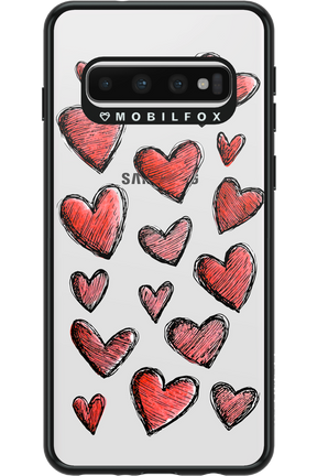 Red Love Transparent 2.0 - Samsung Galaxy S10