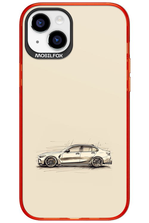 Sketch Car - Apple iPhone 15 Plus