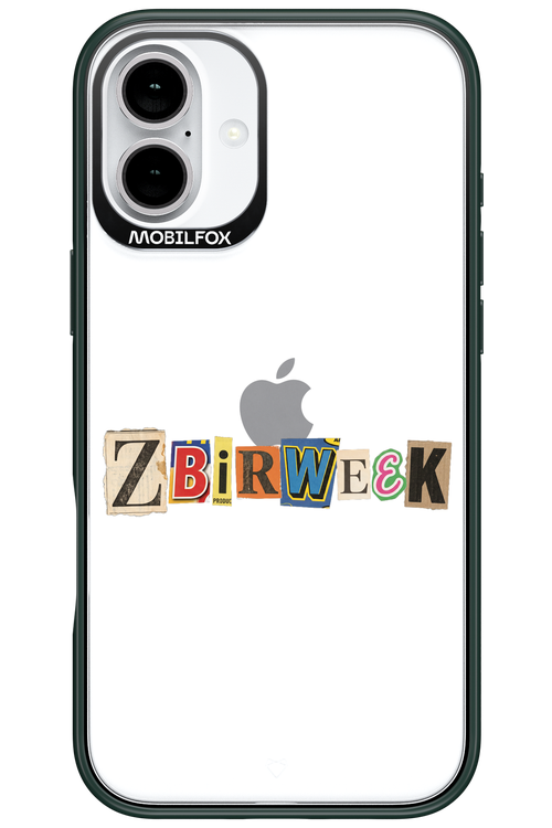 Zbirweek (transparent) 2.0 - Apple iPhone 16 Plus