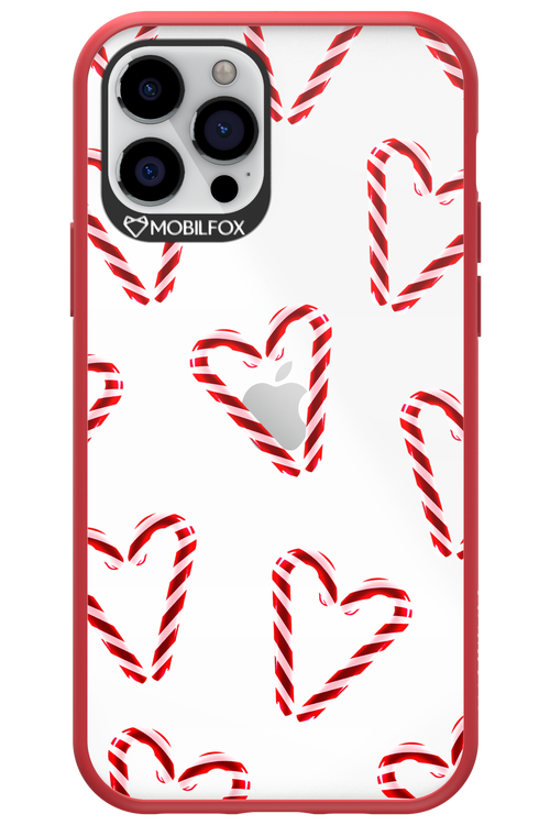 Candy Cane Hearts - Apple iPhone 12 Pro