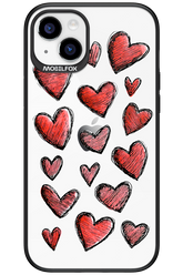 Red Love Transparent - Apple iPhone 15 Plus