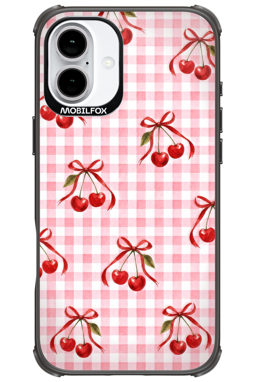 Pink Cherry Checked 2.0 - Apple iPhone 16 Plus
