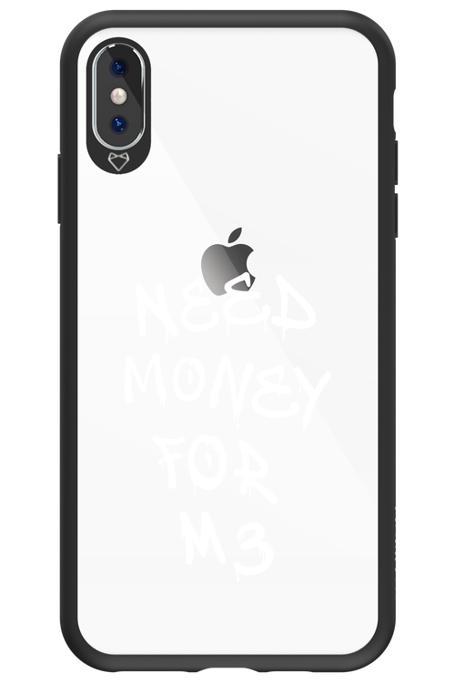 Need M3 Transparent White - Apple iPhone XS Max