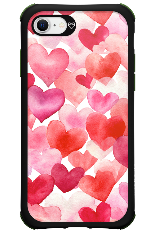 Water Painted Heart - Apple iPhone 8