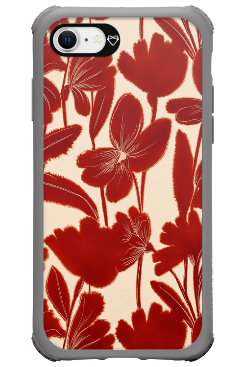 Burgundy Flowers 2.0 - Apple iPhone 8