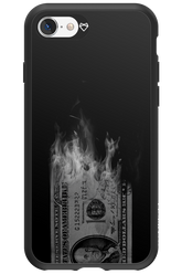 Money Burn B&W - Apple iPhone SE 2022