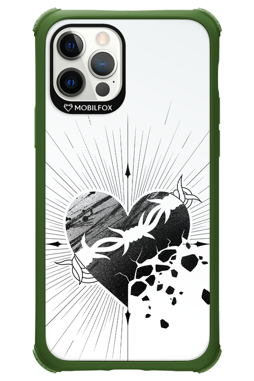 Fekete Szív - Apple iPhone 12 Pro