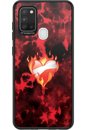 Lava Red - Samsung Galaxy A21 S