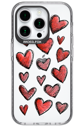 Red Love Transparent - Apple iPhone 15 Pro