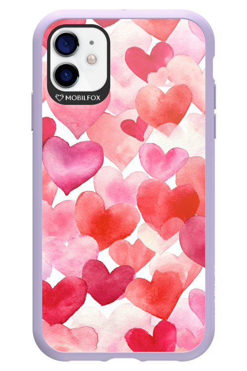 Water Painted Heart 2.0 - Apple iPhone 11