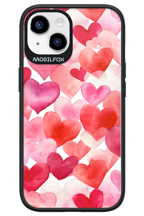 Water Painted Heart - Apple iPhone 14