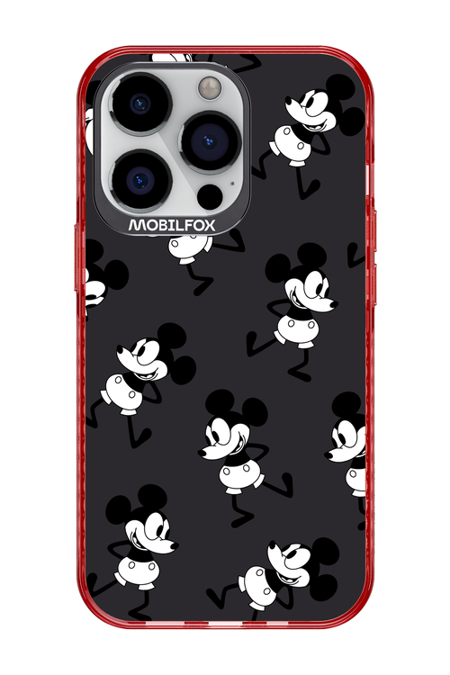 Iconic Mouse (antracite pattern) - Apple iPhone 13 Pro