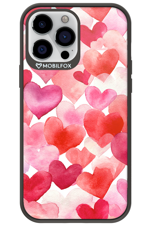 Water Painted Heart - Apple iPhone 13 Pro Max