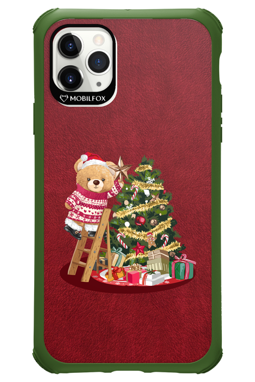 Christmas Bear (Burgundy) - Apple iPhone 11 Pro Max