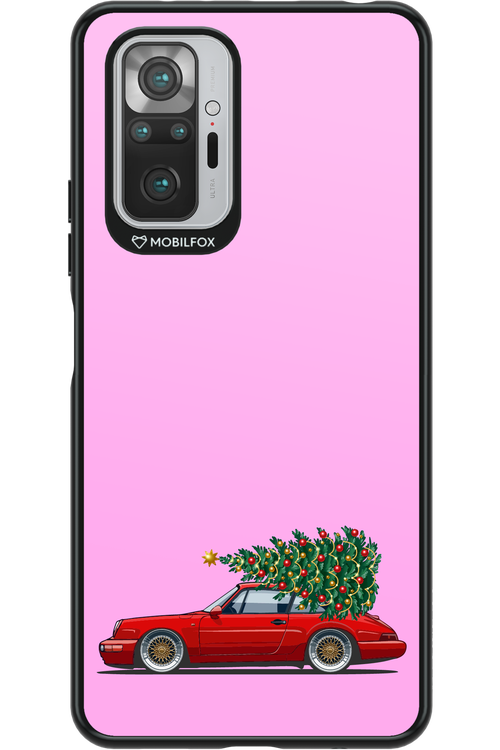 XMAS Car Pink - Xiaomi Redmi Note 10S