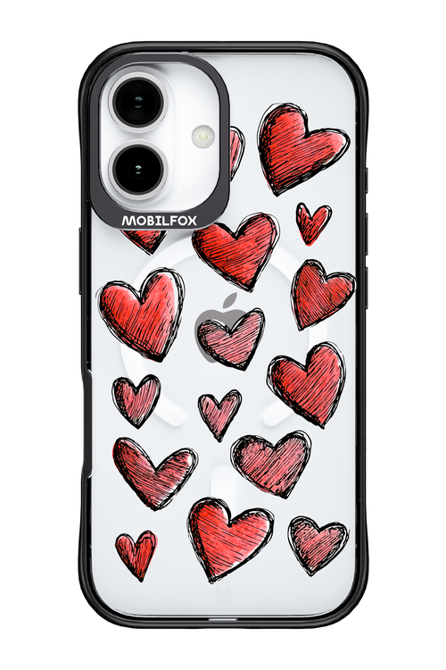 Red Love Transparent 2.0 - Apple iPhone 17