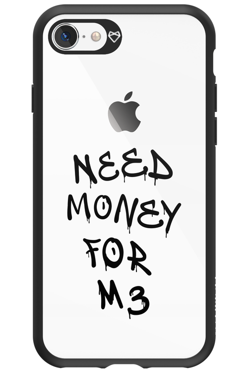 Need M3 Transparent Black - Apple iPhone 8