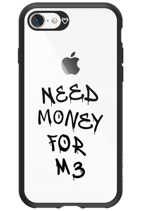 Need M3 Transparent Black - Apple iPhone 8