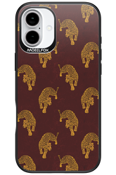 Burgundy Leopard Pattern - Apple iPhone 16 Plus