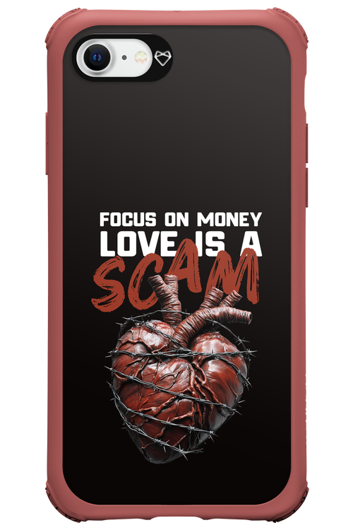 Focus on money, love is a scam - Apple iPhone 8