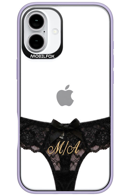 Black Panties Transparent 2.0 - Apple iPhone 16 Plus