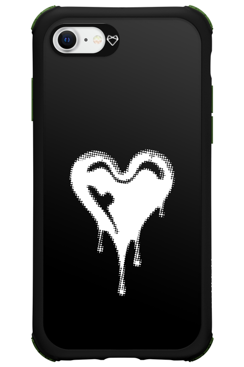 Heart Black - Apple iPhone SE 2022