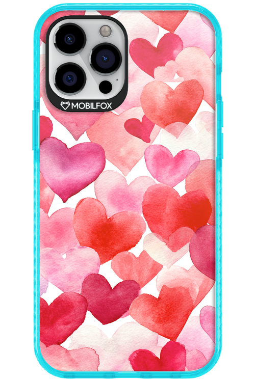 Water Painted Heart 2.0 - Apple iPhone 12 Pro Max