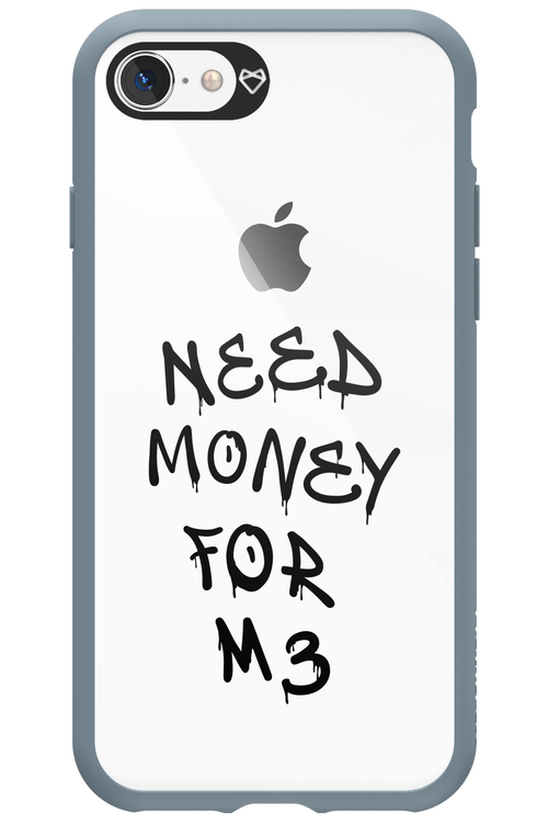 Need M3 Transparent Black - Apple iPhone 8